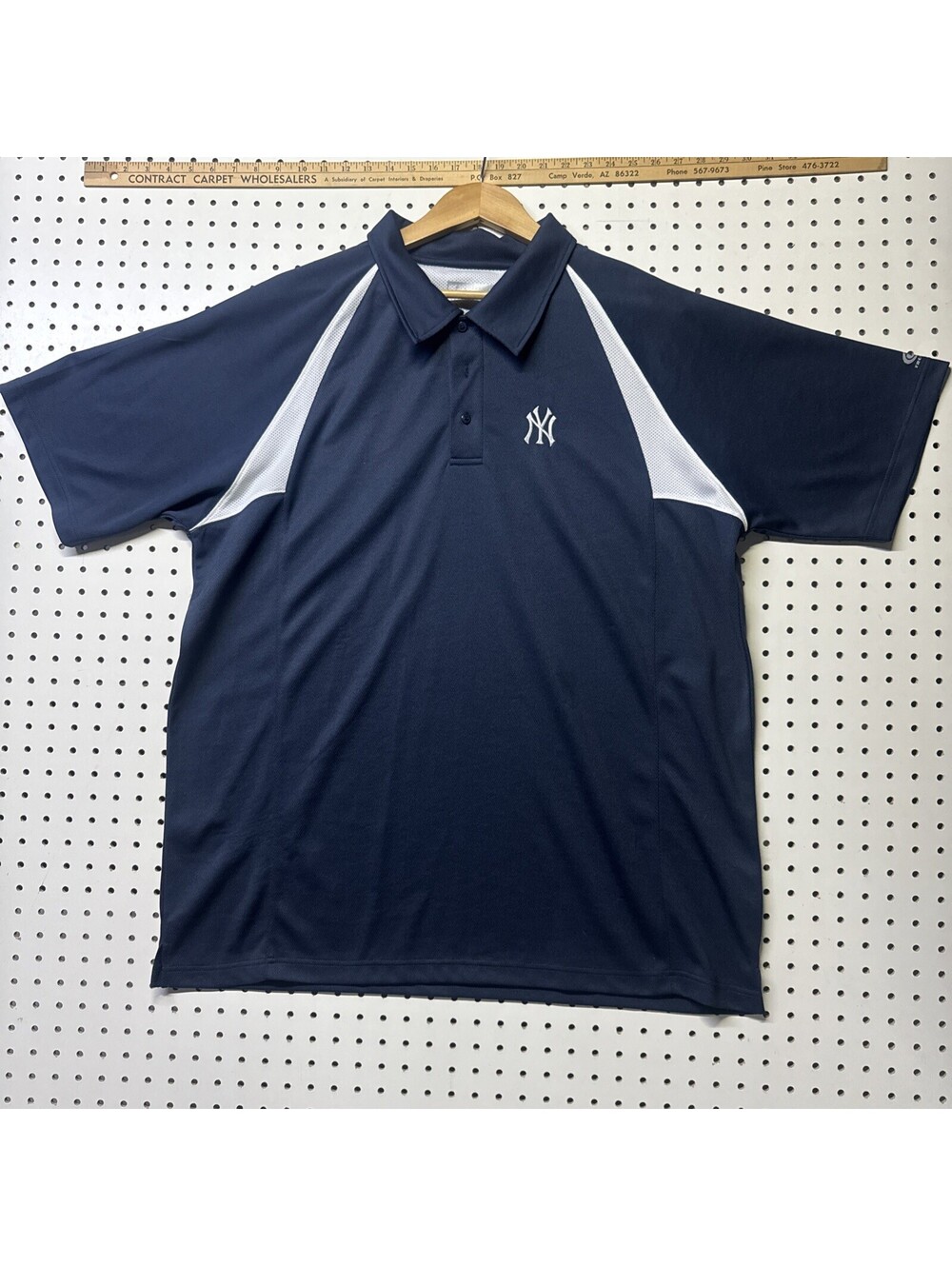 New York Yankees Men’s XL Polo Trufan Blue TF 196